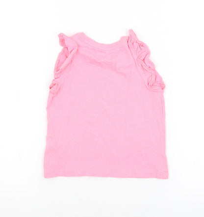 Marks & Spencer Girls Pink   Basic Tank Size 2-3 Years