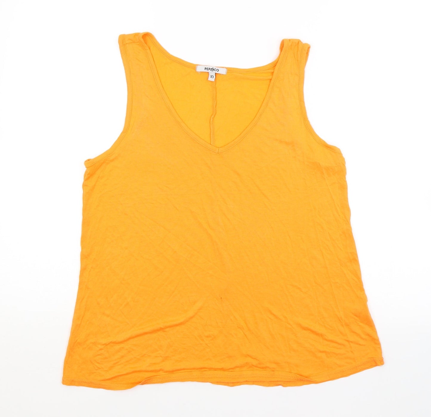 PEP&CO. Womens Orange   Basic Tank Size 10