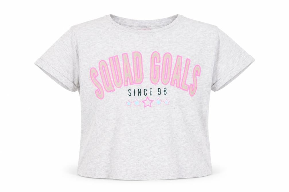 Primark Girls Grey   Basic T-Shirt Size 11-12 Years