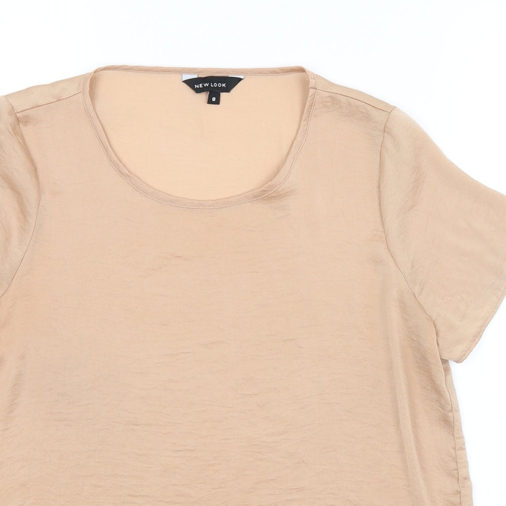 New Look Womens Brown   Basic Blouse Size 8