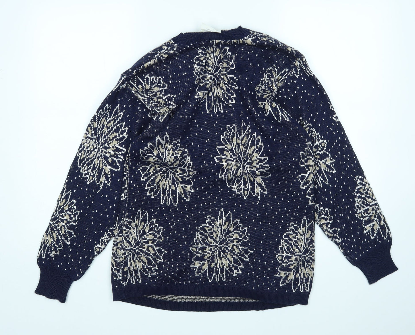 Country Casuals Womens Blue Argyle/Diamond  Pullover Jumper Size S