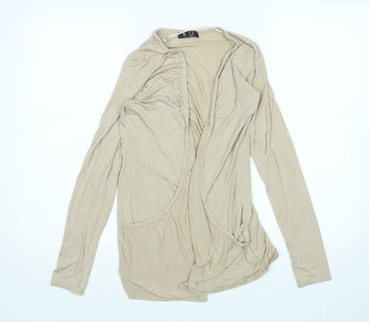 Preloved NICE Womens Beige   Cardigan Jumper Size S - Front
