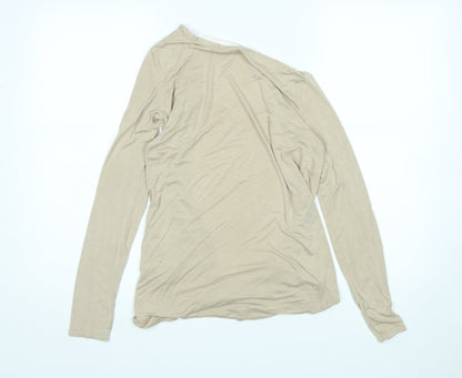 Preloved NICE Womens Beige   Cardigan Jumper Size S - Back