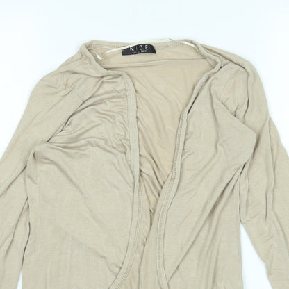 Preloved NICE Womens Beige   Cardigan Jumper Size S - Detail