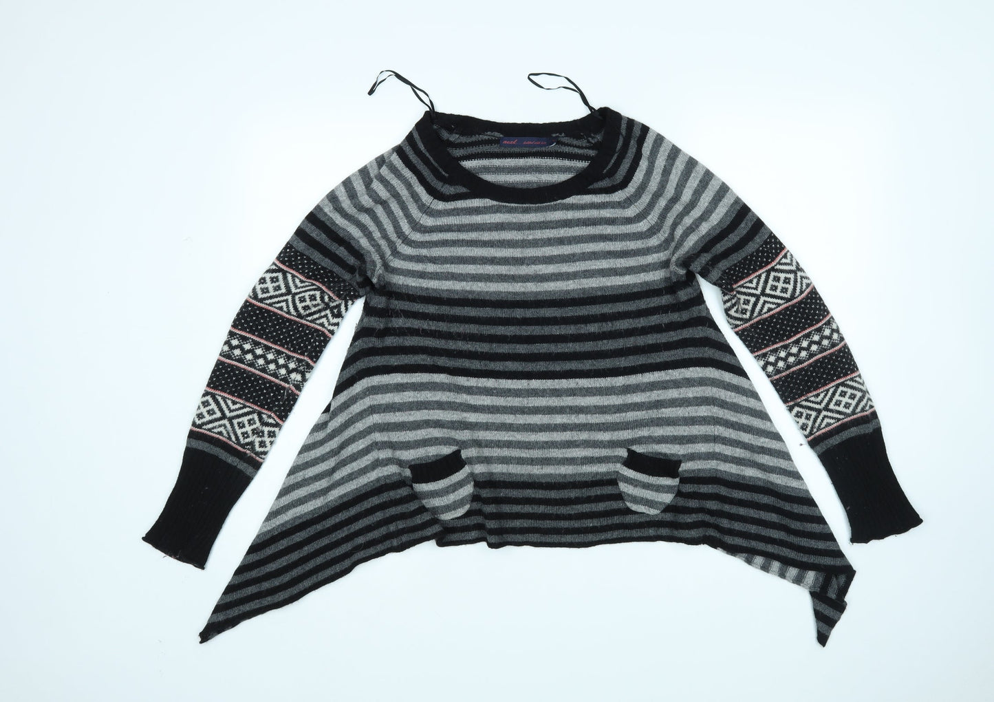 NEXT Womens Multicoloured Striped  Pullover Jumper Size 10