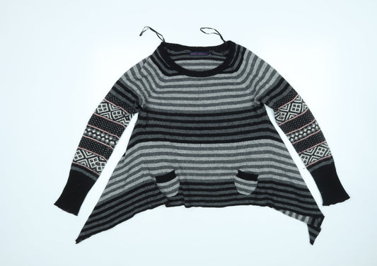 NEXT Womens Multicoloured Striped  Pullover Jumper Size 10