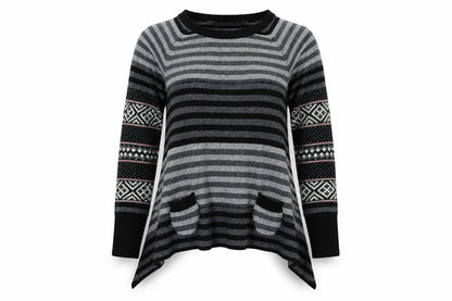 Next Womens Multicoloured Striped  Pullover Jumper Size 10
