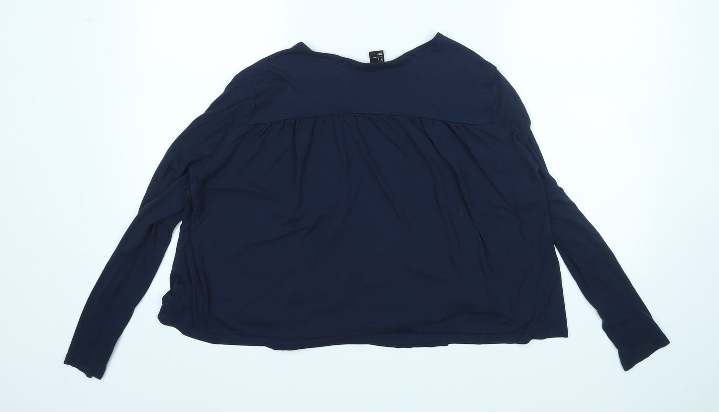H&M Womens Blue   Cardigan Jumper Size S