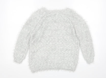 Debenhams Womens Silver   Pullover Jumper Size 14