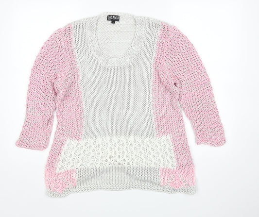 Casamia Womens Multicoloured   Pullover Jumper Size L