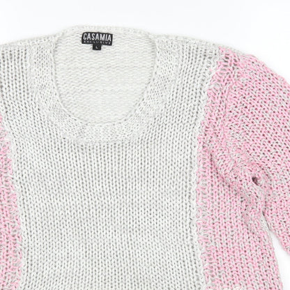 Casamia Womens Multicoloured Pullover Jumper Size L