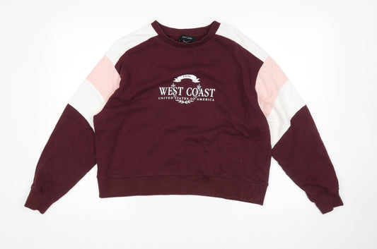 New Look Womens Multicoloured   Pullover Sweatshirt Size S