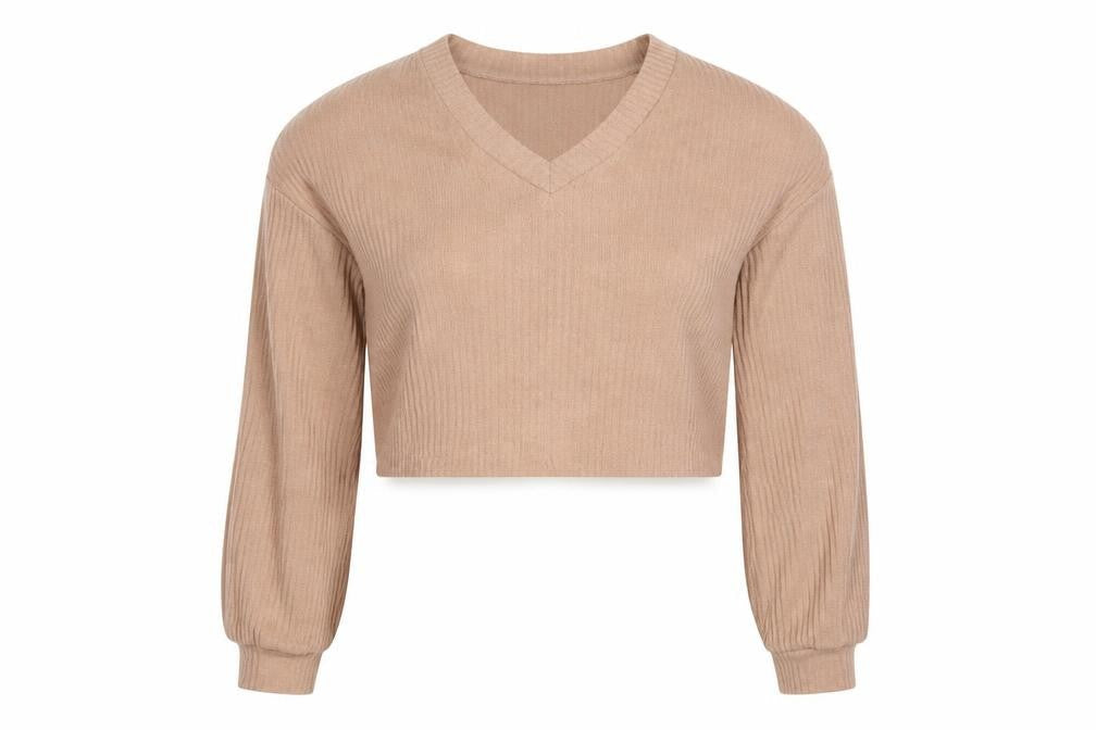 SheIn Womens Brown   Pullover Jumper Size XS  - Cropped