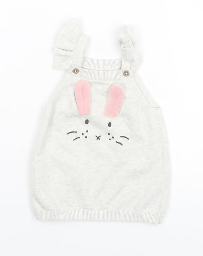 Preloved O.C. Sweaters Girls Grey   A-Line    - Bunny - Front