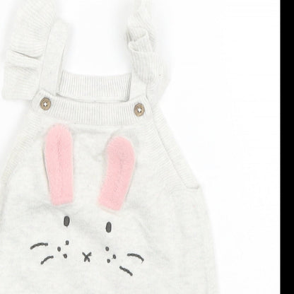 Preloved O.C. Sweaters Girls Grey   A-Line    - Bunny - Detail