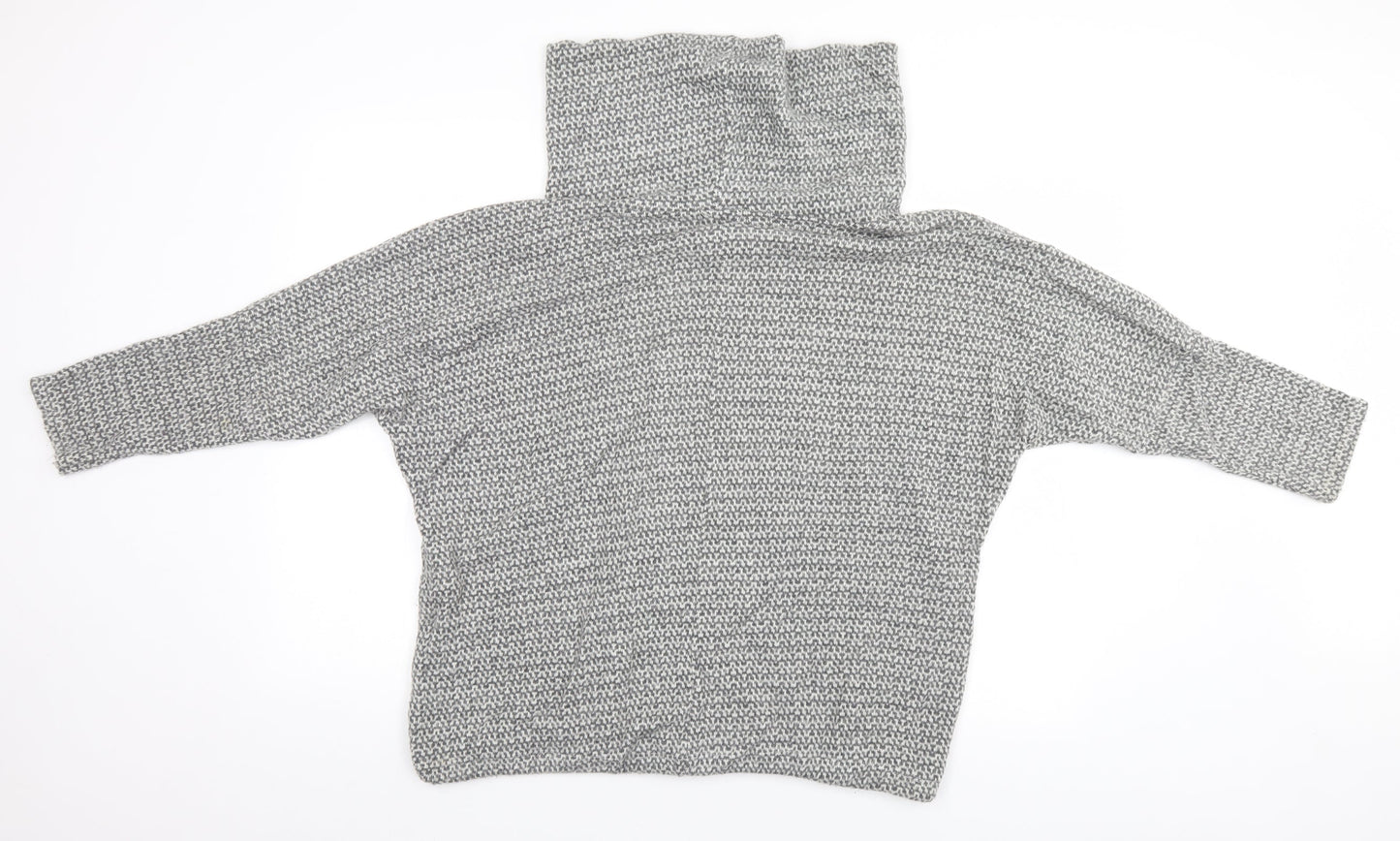 Apricot Womens Grey Geometric  Pullover Jumper Size S