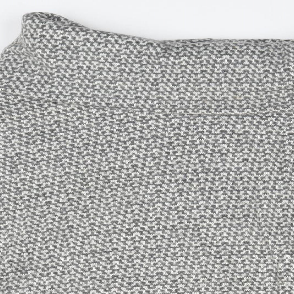 Apricot Womens Grey Geometric  Pullover Jumper Size S