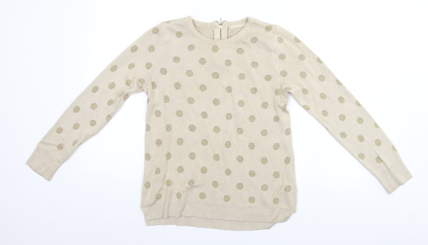 LC Waikiki Womens Green Polka Dot  Pullover Jumper Size M