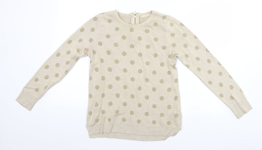 LC Waikiki Womens Green Polka Dot  Pullover Jumper Size M