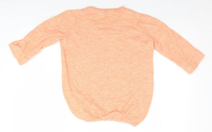 Tu Womens Orange   Pullover Jumper Size 10
