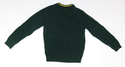Preloved Uniform Mens Green   Pullover Jumper - Back