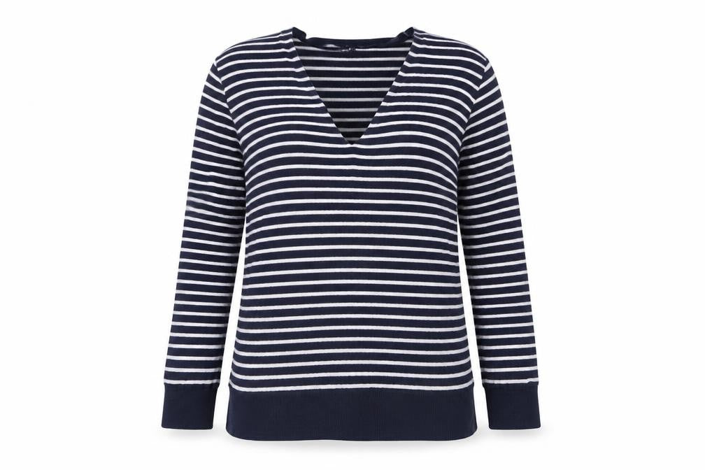 Gap Womens Blue Striped  Pullover Jumper Size L