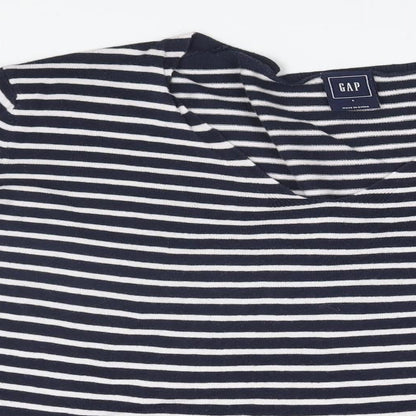 Gap Womens Blue Striped  Pullover Jumper Size L