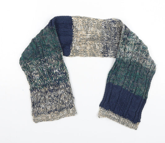 Preworn Unisex Blue Striped   Scarf
