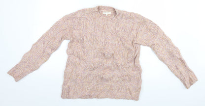 Preloved Per Una Womens Beige   Pullover Jumper Size M - Front