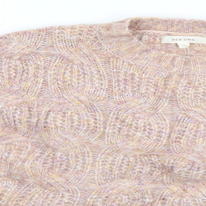 Preloved Per Una Womens Beige   Pullover Jumper Size M - Detail