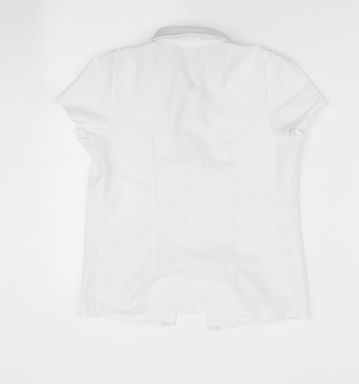 Florence and Fred Girls White   Basic Button-Up Size 8-9 Years