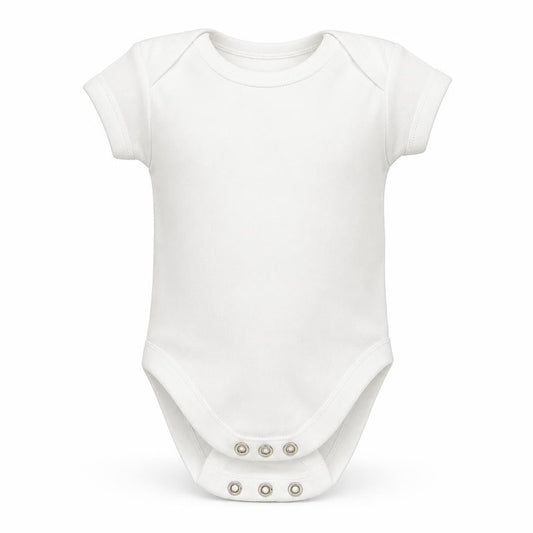 George Baby White   Romper One-Piece Size Newborn  - Tiny Baby