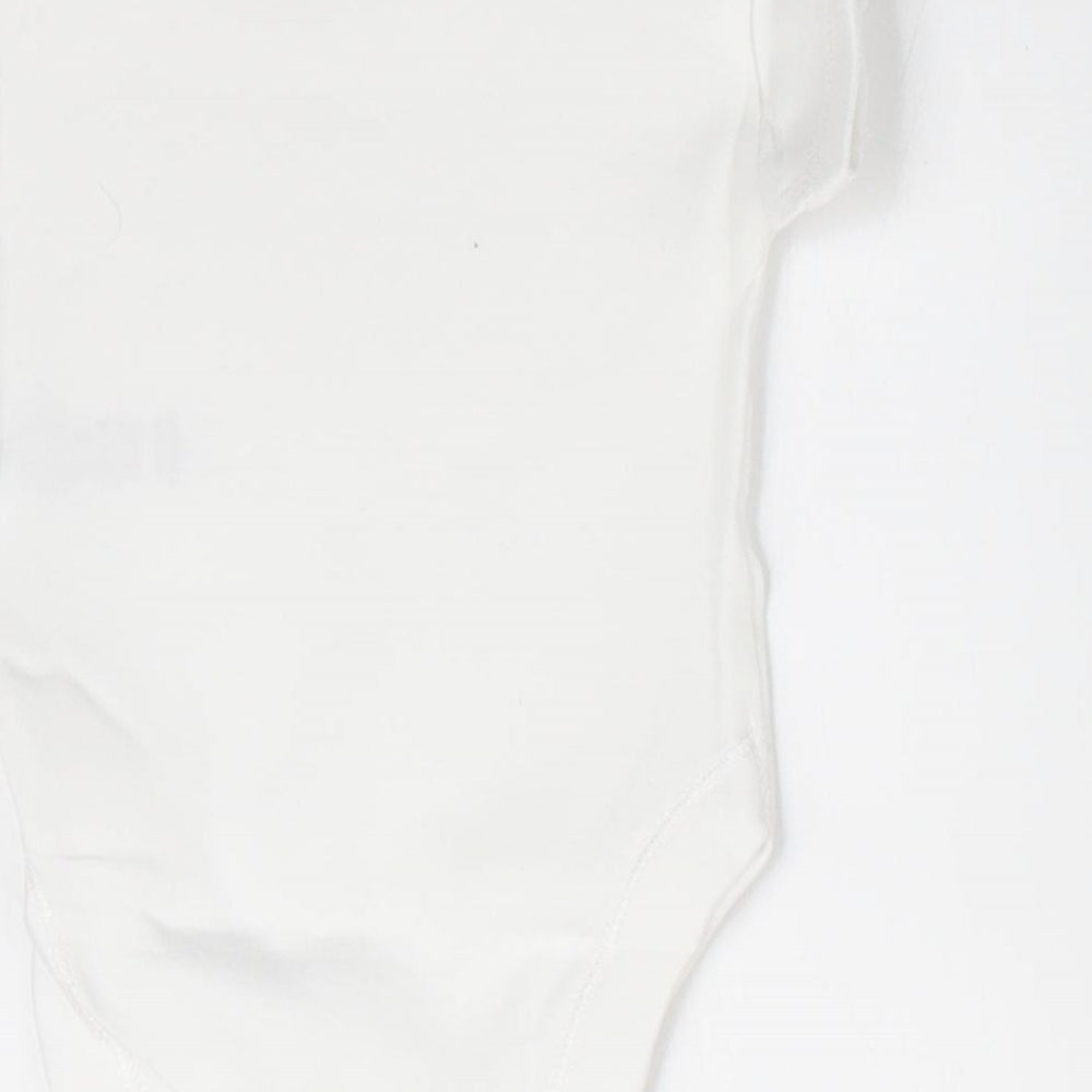 George Baby White   Romper One-Piece Size Newborn  - Tiny Baby