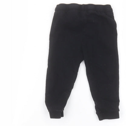 Preloved Disney Baby Black   Sweatpants Trousers Size 12-18 Months - Label