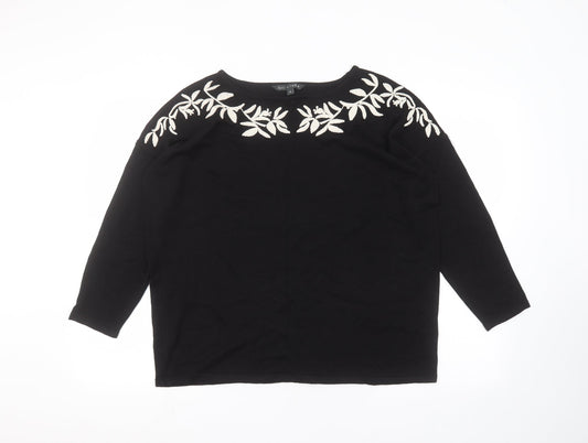 Bonmarché Womens Black   Pullover Jumper Size 16