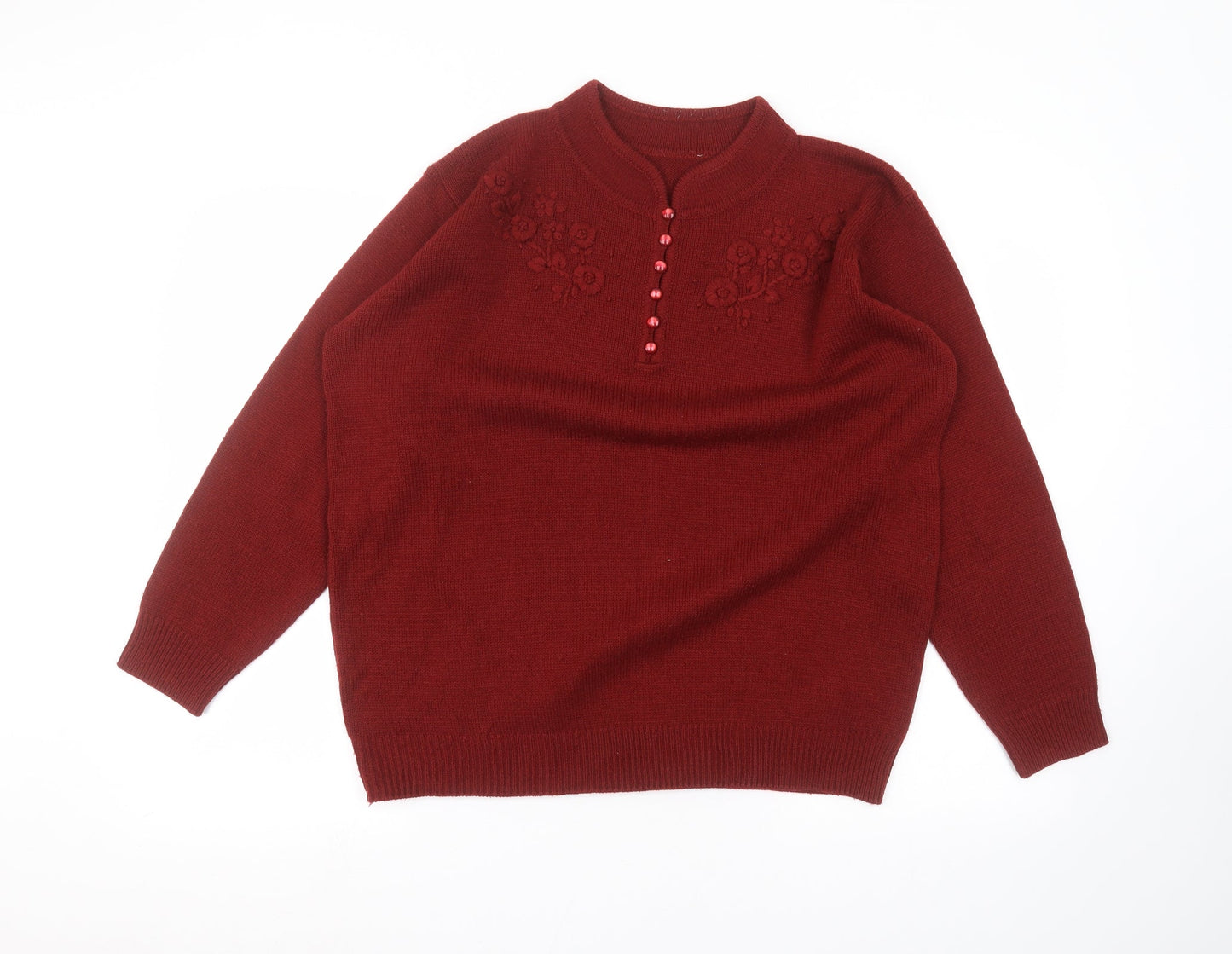 Preworn Womens Red   Pullover Jumper Size 18