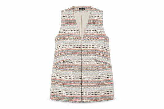 Atmosphere Womens Beige Striped  Jacket  Size 16