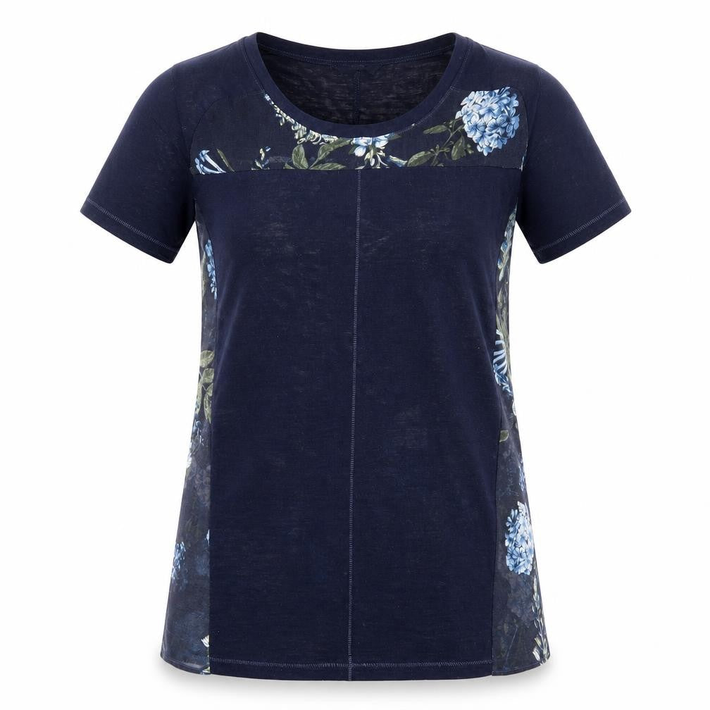 NEXT Womens Blue Floral  Basic T-Shirt Size 10