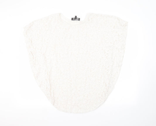 Pussycat Womens White   Basic T-Shirt Size 14
