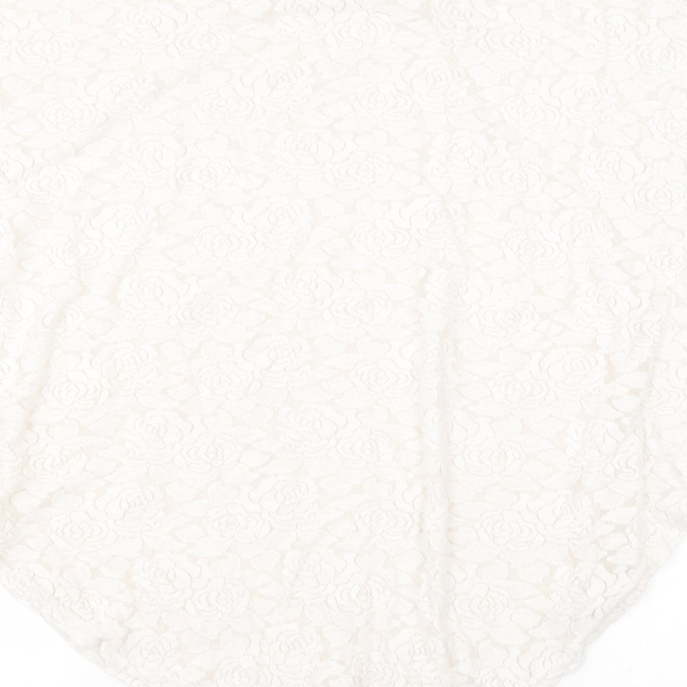 Pussycat Womens White   Basic T-Shirt Size 14