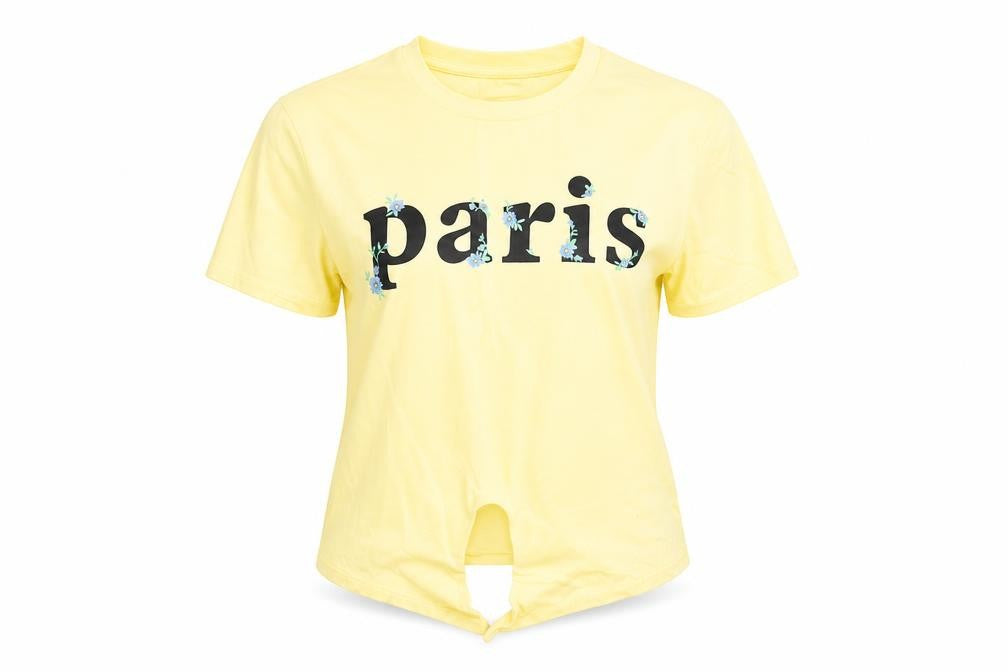 H&M Womens Yellow   Basic T-Shirt Size XS