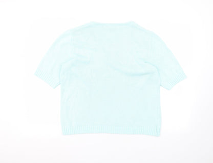 Faber Womens Blue   Pullover Jumper Size 14