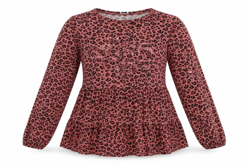 New Look Womens Pink Animal Print  Basic Blouse Size 8