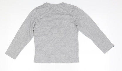 Preloved global brands group Boys Grey   Basic T-Shirt Size 10 Years  - FCB - Back