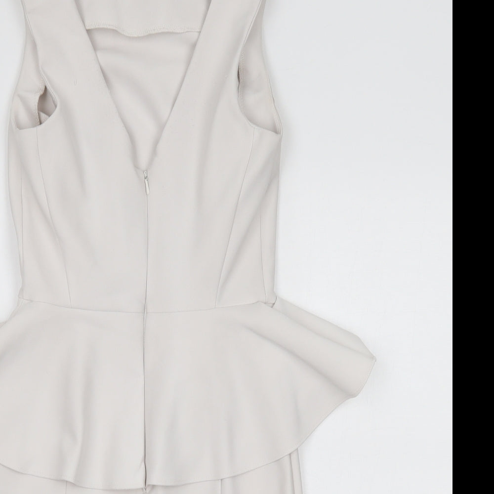 Topshop Womens White   Sheath  Size 10