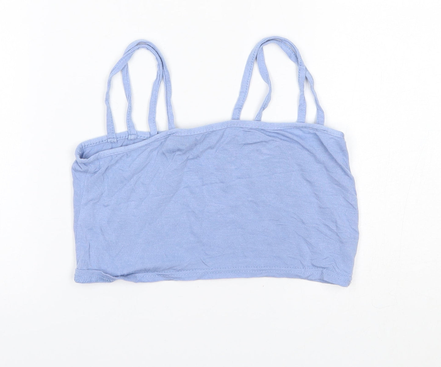 PRETTYLITTLETHING Womens Blue   Cropped Tank Size 6