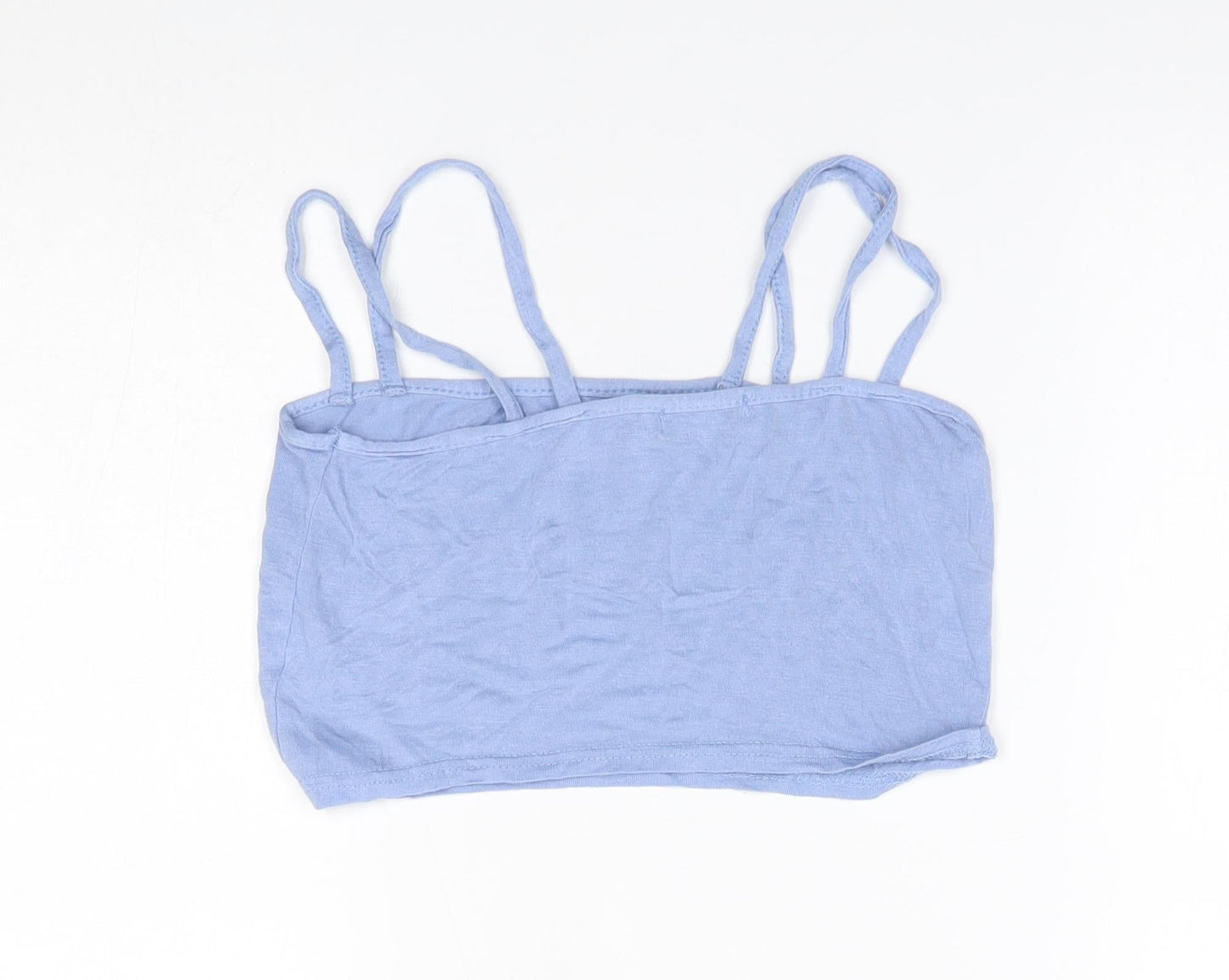 PRETTYLITTLETHING Womens Blue   Cropped Tank Size 6