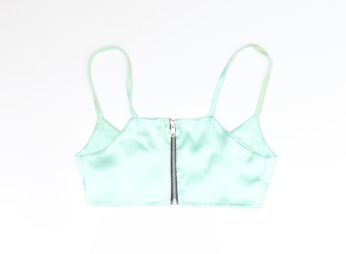 PRETTYLITTLETHING Womens Green   Basic T-Shirt Size 6