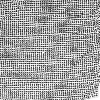 Miss Selfridge Womens Multicoloured Houndstooth  Cropped T-Shirt Size 8