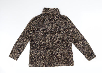 Dash Womens Multicoloured Animal Print  Pullover Jumper Size 10